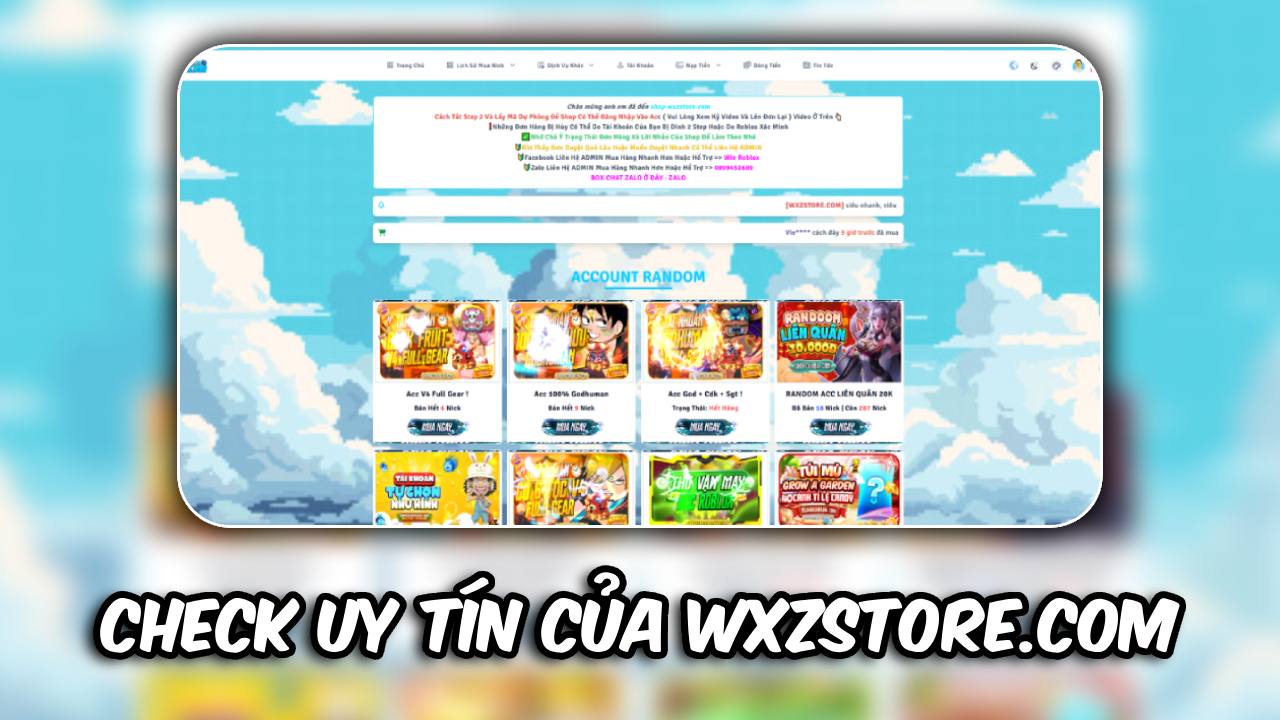CHECK UY TÍN CỦA SHOP